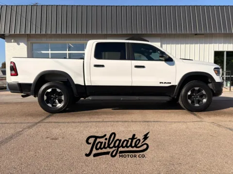 White 2023 Ram 1500 Crew Cab Rebel Pickup 4D 5 1/2 ft for sale in Fremont, NE