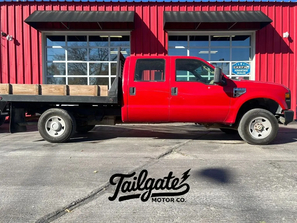 Red 2008 Ford F250 Super Duty Crew Cab XLT Pickup 4D 8 ft for sale in Fremont, NE