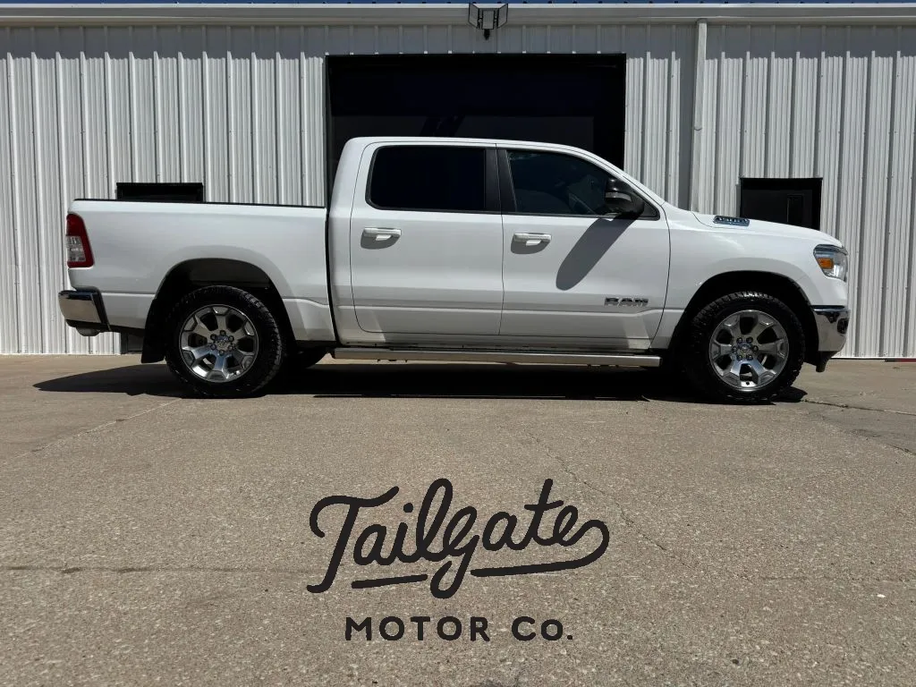 White 2021 Ram 1500 Crew Cab Big Horn Pickup 4D 5 1/2 ft for sale in Wahoo, NE