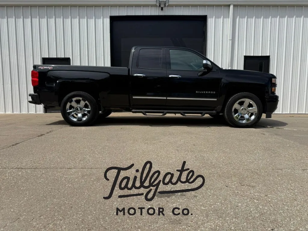 Black 2015 Chevrolet Silverado 1500 Double Cab LT Pickup 4D 6 1/2 ft for sale in Wahoo, NE
