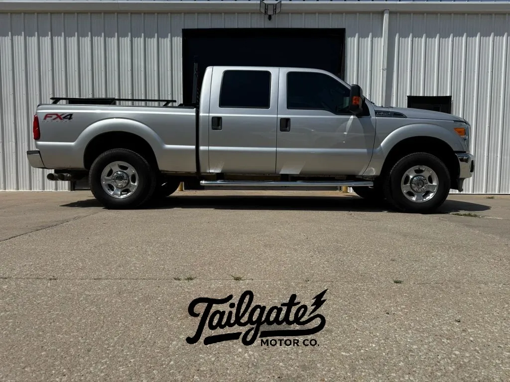 Silver 2015 Ford F250 Super Duty Crew Cab XLT Pickup 4D 6 3/4 ft for sale in Wahoo, NE