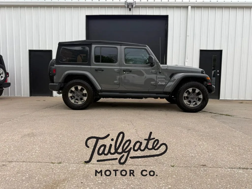 Gray 2021 Jeep Wrangler Unlimited Sahara Sport Utility 4D for sale in Wahoo, NE