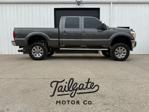 Gray 2016 Ford F250 Super Duty Crew Cab Lariat Pickup 4D 6 3/4 ft for sale in Wahoo, NE
