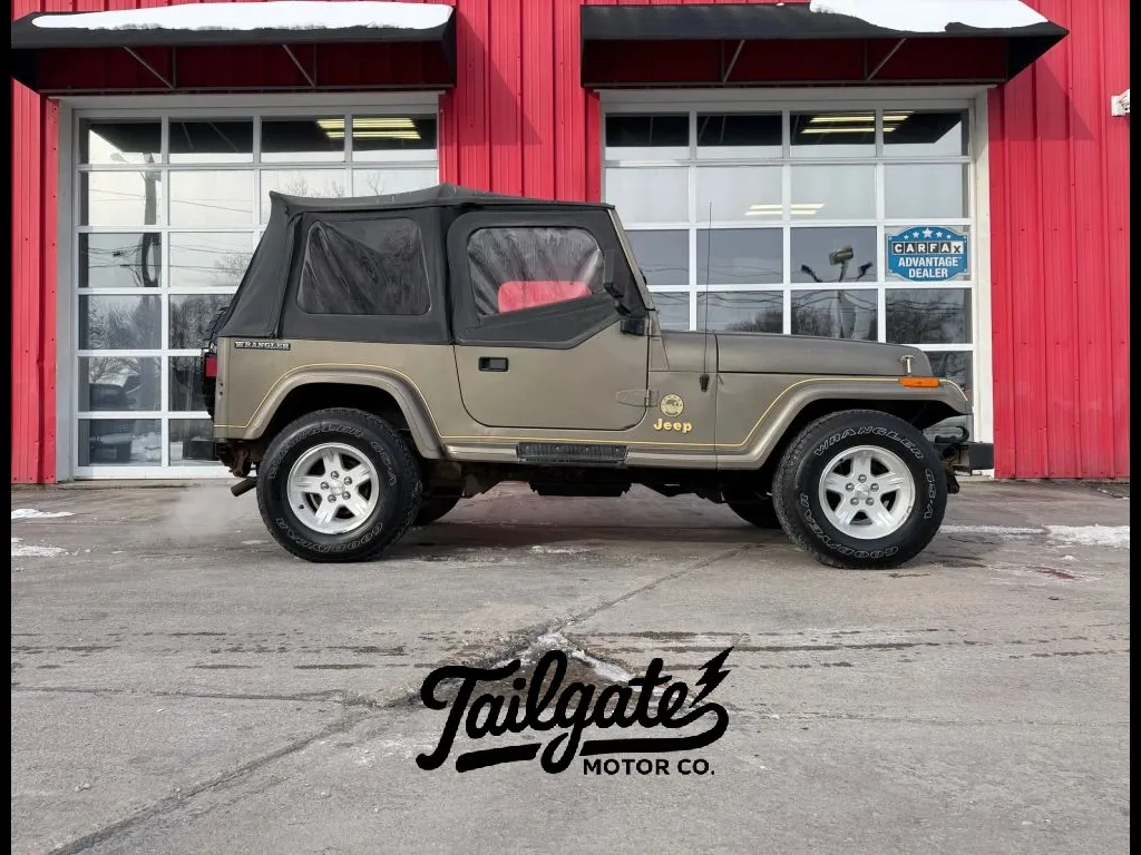 Beige 1989 Jeep Wrangler Sahara 2D SUV 4WD for sale in Wahoo, NE
