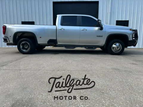 Silver 2022 Chevrolet Silverado 3500 HD Crew Cab LT Pickup 4D 8 ft for sale in Wahoo, NE