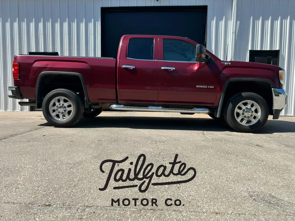 Red 2015 GMC Sierra 2500 HD Double Cab SLE Pickup 4D 6 1/2 ft for sale in Wahoo, NE