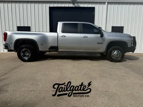 Silver 2022 Chevrolet Silverado 3500 HD Crew Cab LT Pickup 4D 8 ft for sale in Wahoo, NE