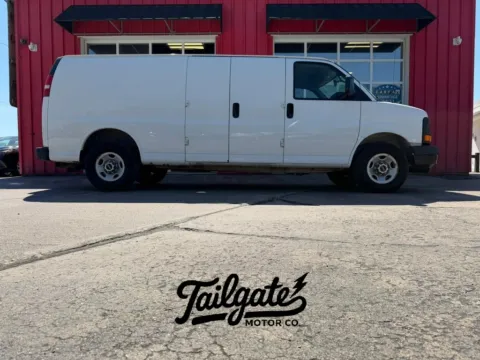 White 2015 Chevrolet Express 3500 Cargo Extended Van 3D for sale in Fremont, NE