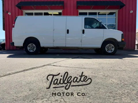 White 2015 Chevrolet Express 3500 Cargo Extended Van 3D for sale in Fremont, NE