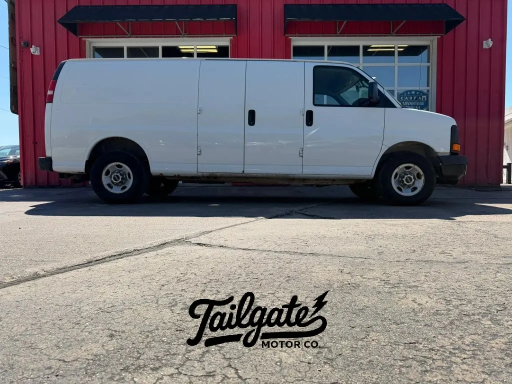 White 2015 Chevrolet Express 3500 Cargo Extended Van 3D for sale in Fremont, NE