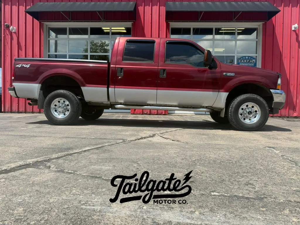Red 2004 Ford F350 Super Duty Crew Cab XLT Pickup 4D 6 3/4 ft for sale in Fremont, NE