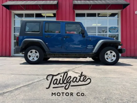 Blue 2010 Jeep Wrangler Unlimited Sport SUV 4D for sale in Fremont, NE