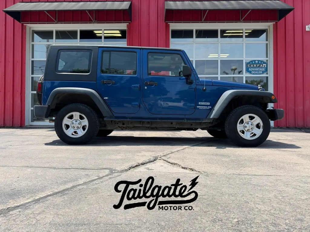 Blue 2010 Jeep Wrangler Unlimited Sport SUV 4D for sale in Fremont, NE
