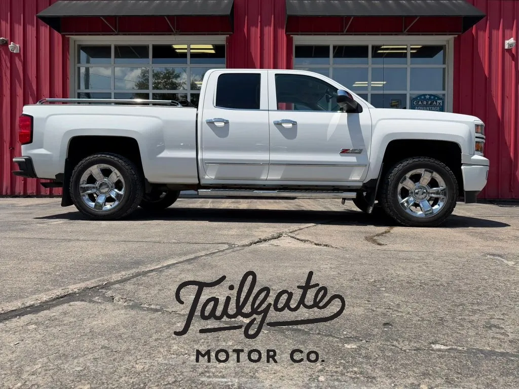White 2015 Chevrolet Silverado 1500 Double Cab Z71 LTZ Pickup 4D 6 1/2 ft for sale in Fremont, NE