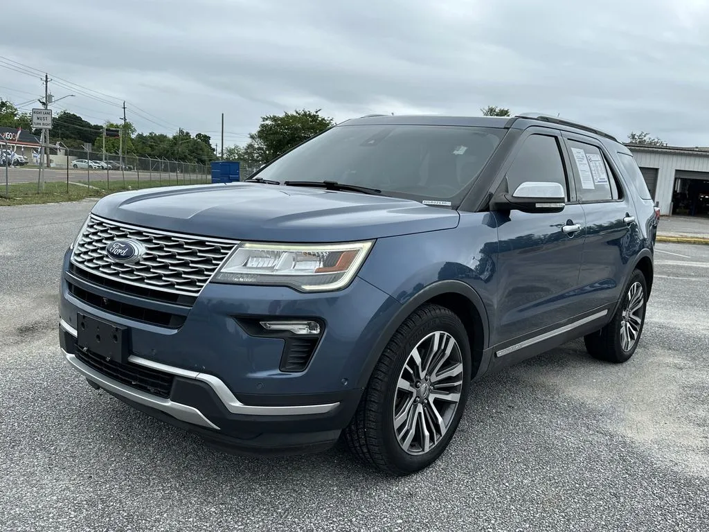 Blue 2018 Ford Explorer Platinum for sale in Pensacola, FL
