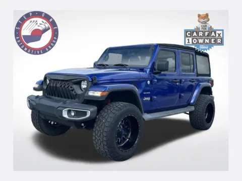 Blue 2020 Jeep Wrangler Unlimited Sahara for sale in Pensacola, FL
