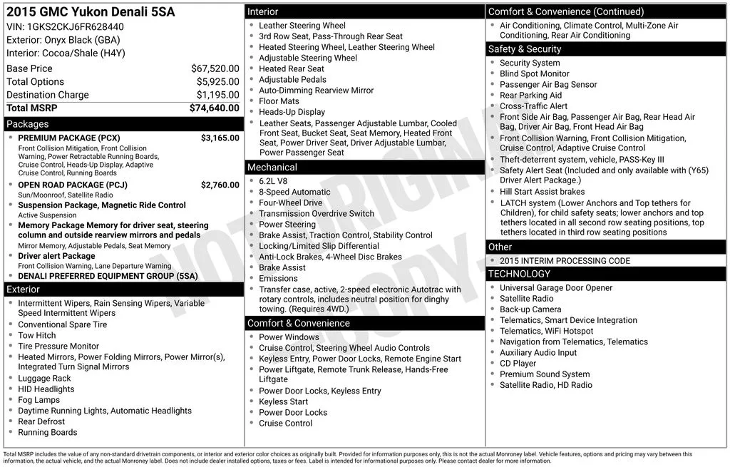 2015 GMC Yukon Denali for sale in Pensacola, FL