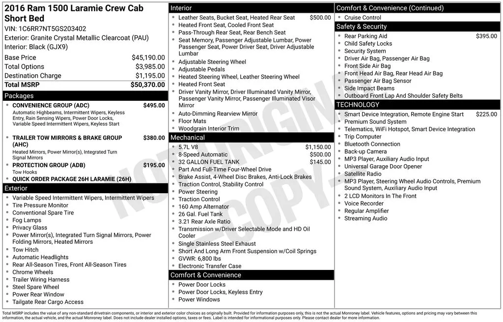 2016 Ram 1500 Laramie for sale in Pensacola, FL