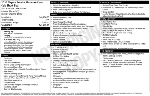 Black 2013 Toyota Tundra Platinum for sale in Pensacola, FL