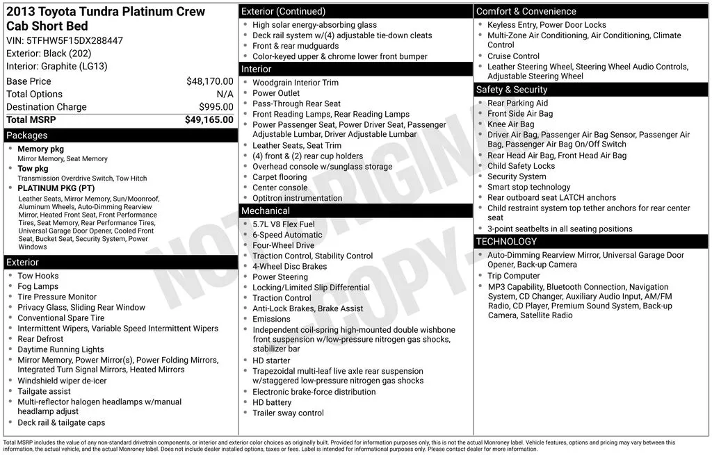2013 Toyota Tundra Platinum for sale in Pensacola, FL