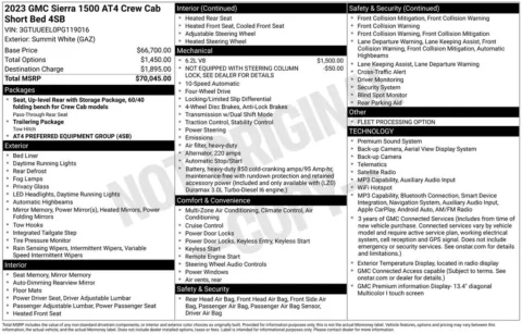 White 2023 GMC Sierra 1500 AT4 for sale in Pensacola, FL