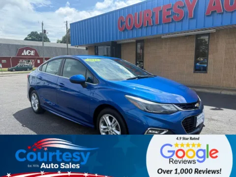 Blue 2018 Chevrolet Cruze LT for sale in Chesapeake, VA