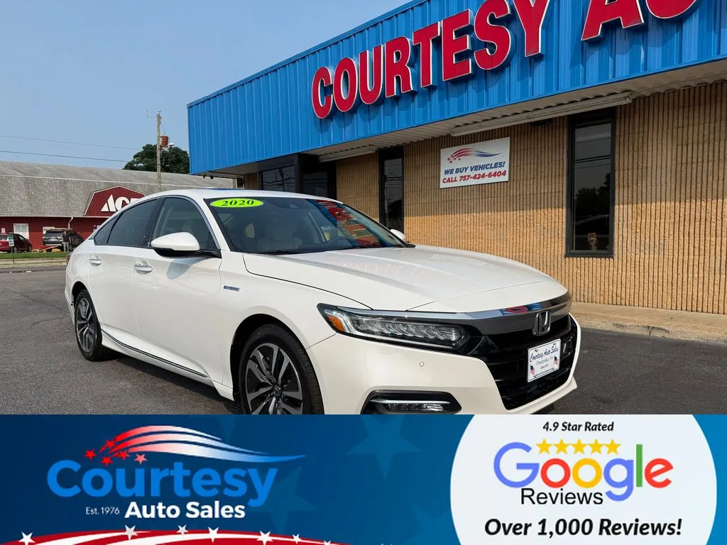 White 2020 Honda Accord Hybrid Touring for sale in Chesapeake, VA