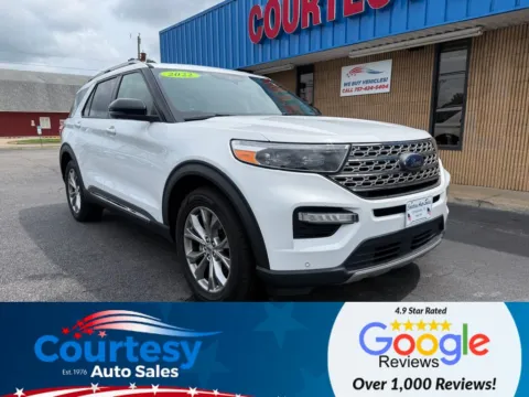 White 2022 Ford Explorer Limited for sale in Chesapeake, VA