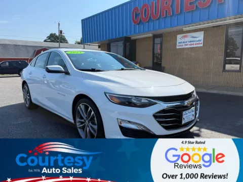White 2023 Chevrolet Malibu LT for sale in Chesapeake, VA