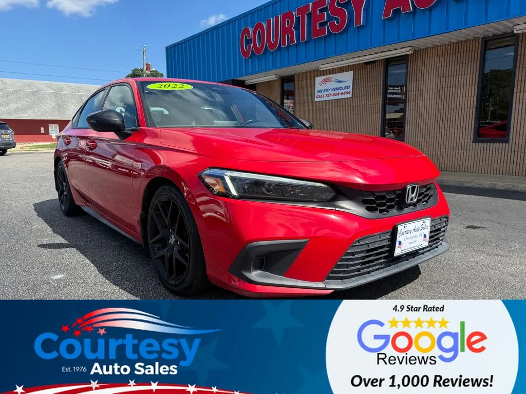 Red 2022 Honda Civic Sport for sale in Chesapeake, VA