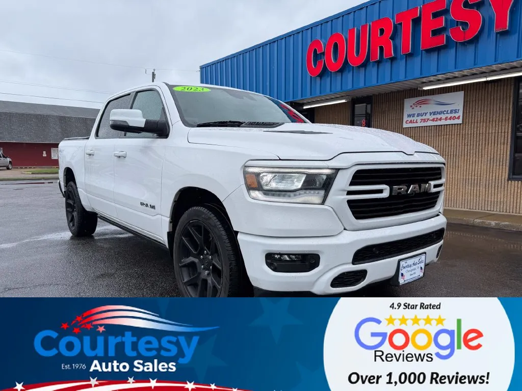 White 2023 Ram 1500 Laramie for sale in Chesapeake, VA
