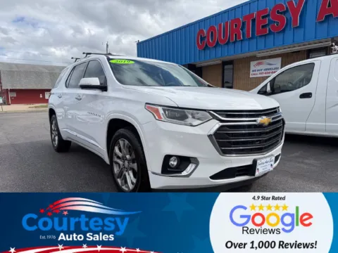 White 2019 Chevrolet Traverse Premier for sale in Chesapeake, VA