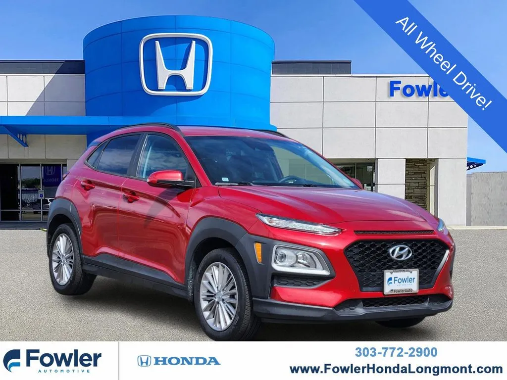 Red 2021 Hyundai Kona SEL for sale in Longmont, CO