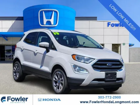 White 2019 Ford EcoSport Titanium for sale in Longmont, CO