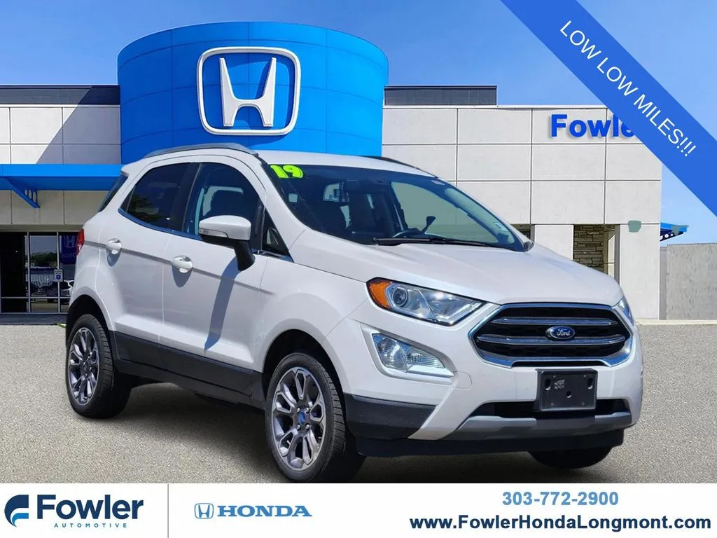 White 2019 Ford EcoSport Titanium for sale in Longmont, CO