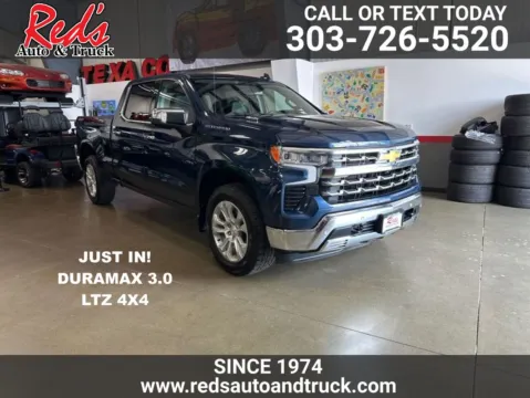 Blue 2022 Chevrolet Silverado 1500 LTZ for sale in Longmont, CO