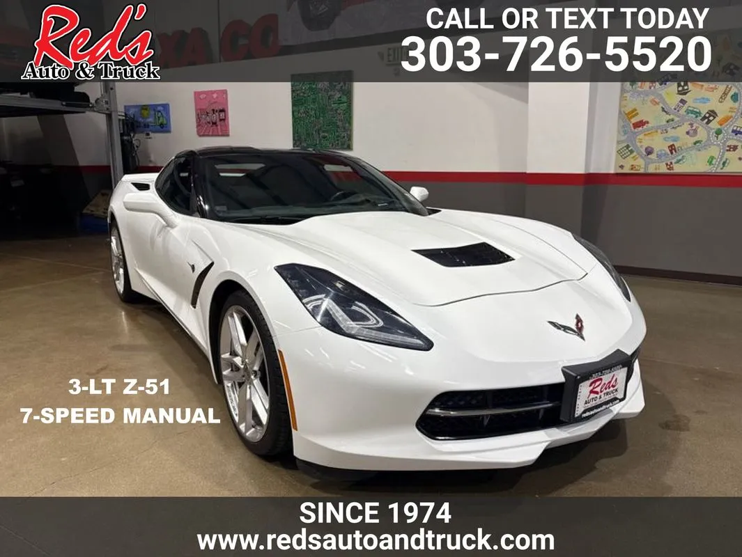 White 2014 Chevrolet Corvette Stingray Z51 for sale in Longmont, CO