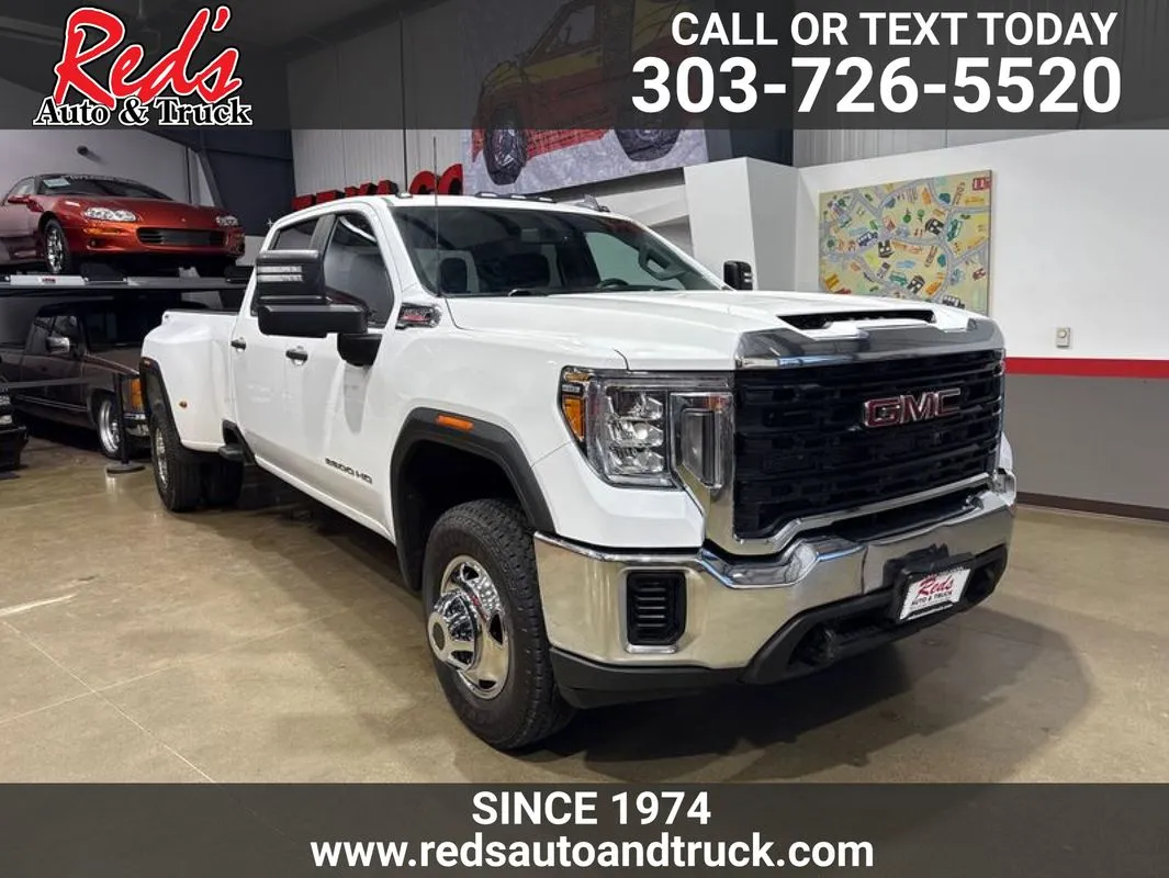 White 2023 GMC Sierra 3500HD 4WD Crew Cab Long Bed Pro for sale in Longmont, CO