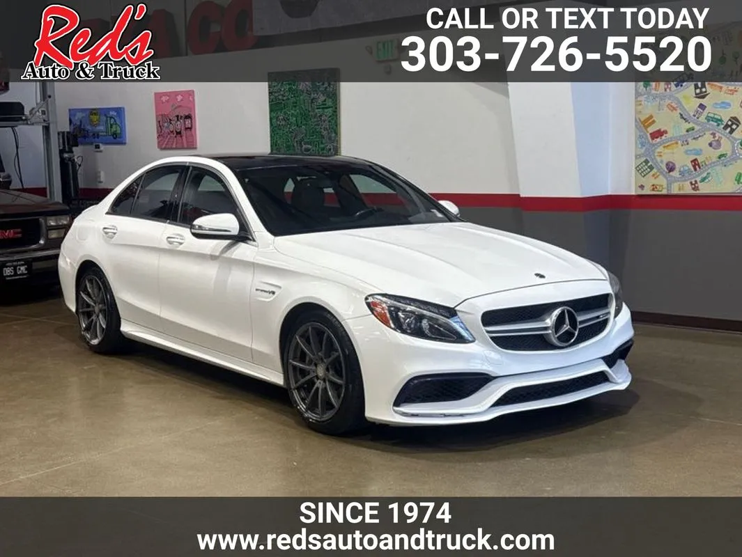 White 2017 MERCEDES-BENZ C CLASS AMG C 63 for sale in Longmont, CO