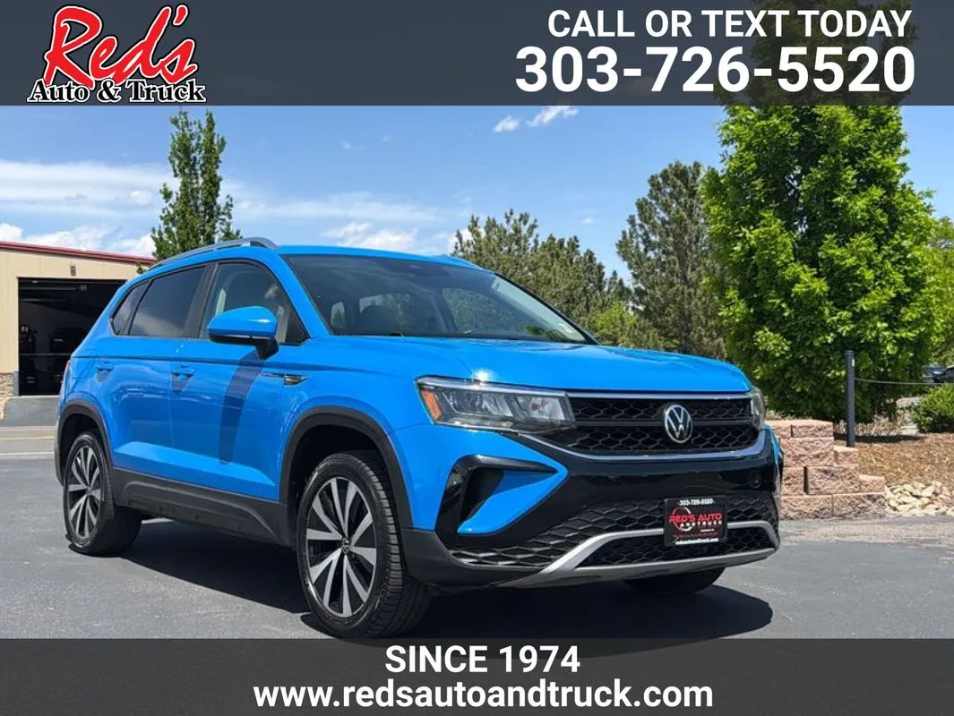 Blue 2022 Volkswagen Taos 1.5T SE for sale in Longmont, CO