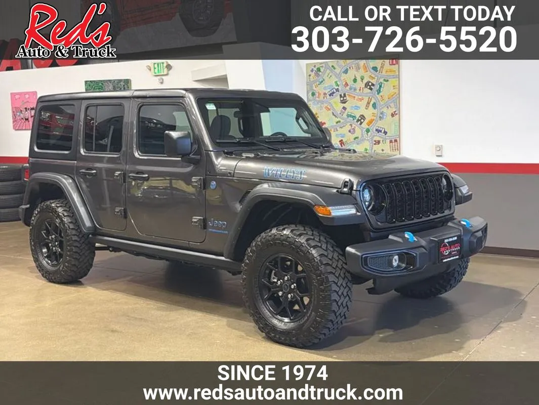 Gray 2024 Jeep Wrangler 4xe Willys 4xe for sale in Longmont, CO