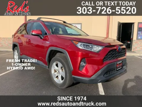 Red 2020 Toyota RAV4 Hybrid XLE for sale in Longmont, CO