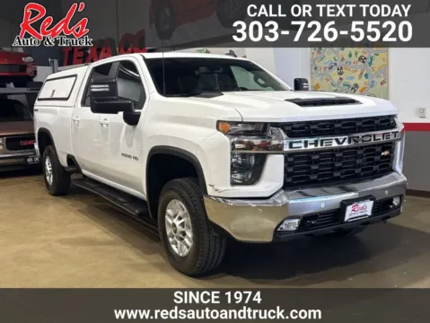 White 2021 Chevrolet Silverado 2500 HD 4WD Crew Cab Long Bed LT for sale in Longmont, CO