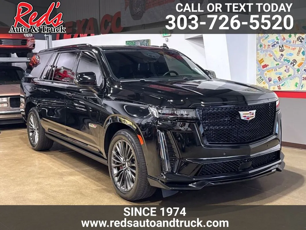 Black 2023 Cadillac Escalade ESV 4WD V-Series for sale in Longmont, CO