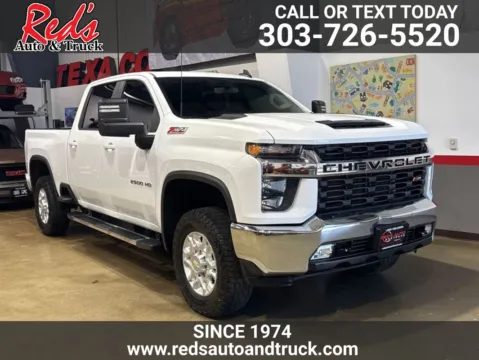 White 2023 Chevrolet Silverado 2500HD 4WD Crew Cab Standard Bed LT for sale in Longmont, CO
