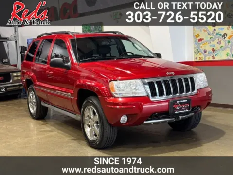 Red 2004 Jeep Grand Cherokee Overland for sale in Longmont, CO