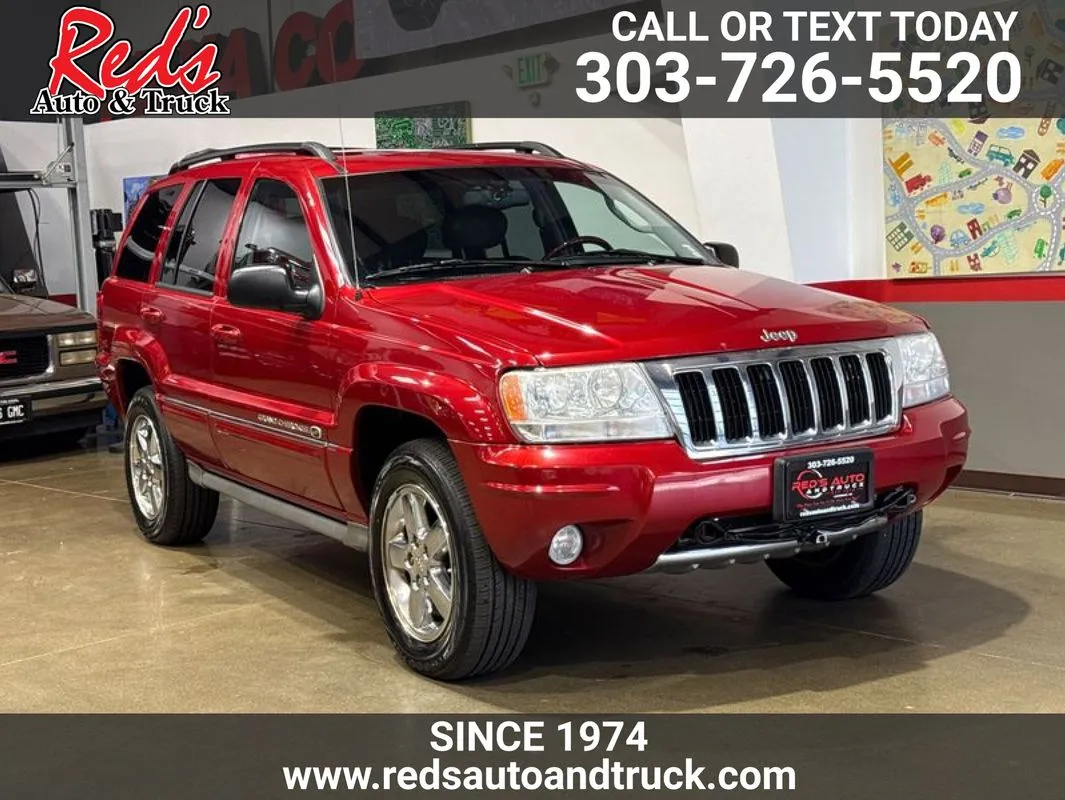 Red 2004 Jeep Grand Cherokee Overland for sale in Longmont, CO