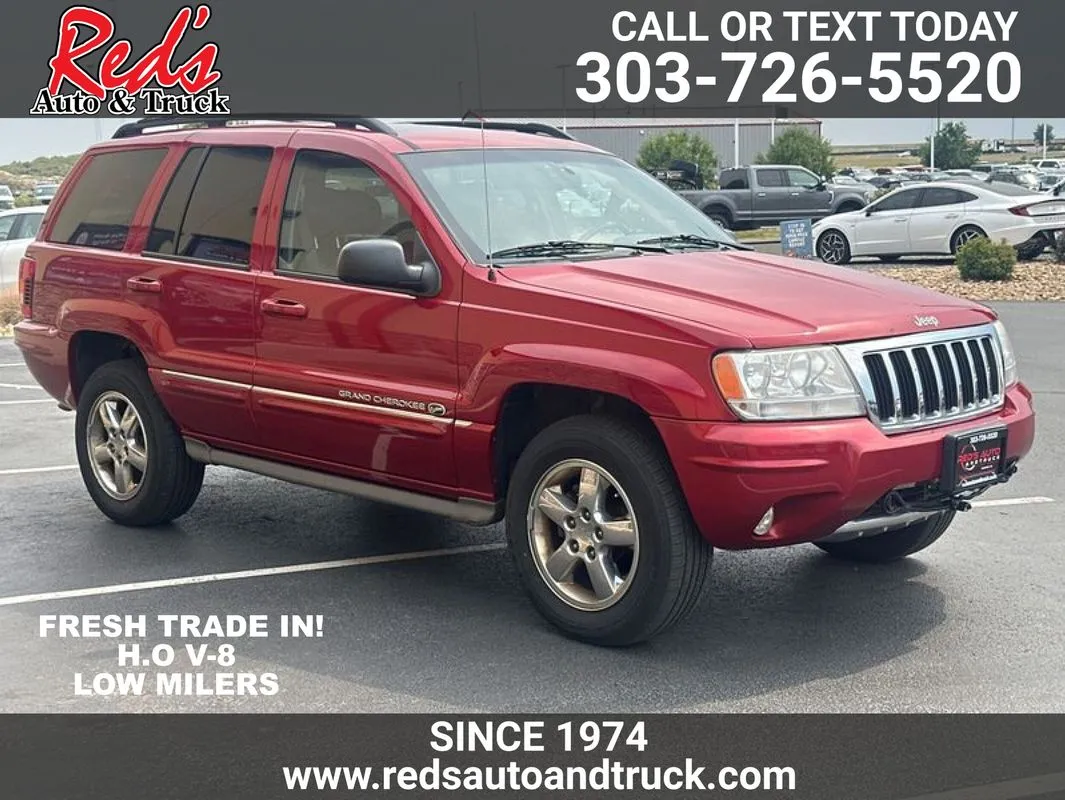 Red 2004 Jeep Grand Cherokee Overland for sale in Longmont, CO