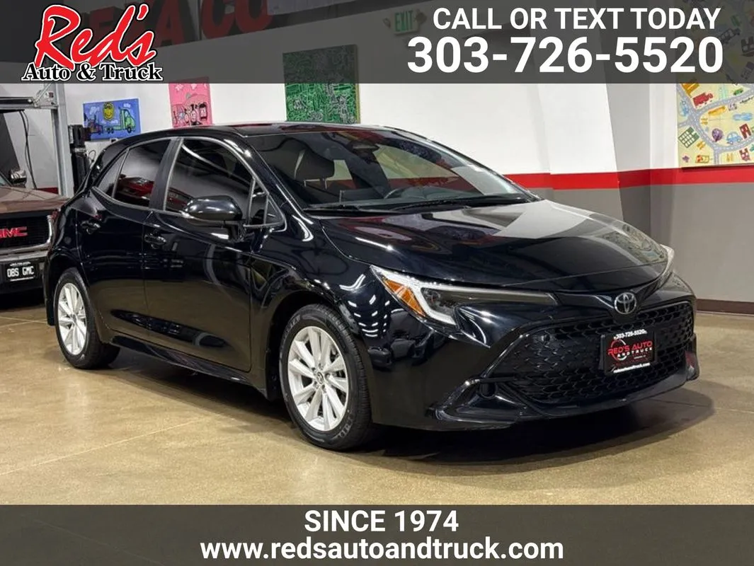 Black 2023 Toyota Corolla Hatchback SE for sale in Longmont, CO
