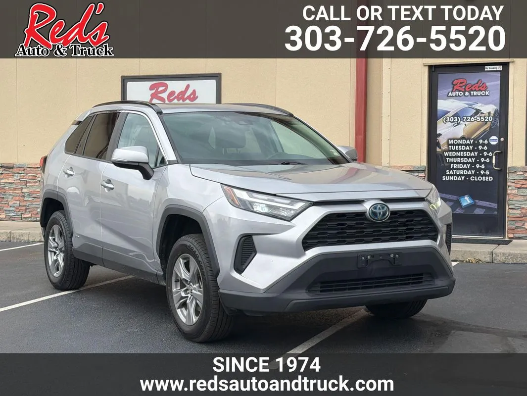Silver 2022 Toyota RAV4 Hybrid XLE for sale in Longmont, CO